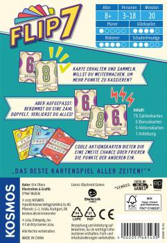 Preview: Kosmos Familienspiel Kartenspiel Flip 7 685430