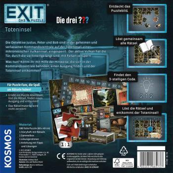 Preview: 500 Teile Kosmos Familienspiel Escape EXIT® Das Puzzle Die drei ??? Toteninsel 685737