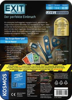 Preview: Kosmos Familienspiel Escape EXIT® perfekte Einbruch Jubiläums-Edition Level Fortgeschritten 686109
