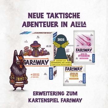 Preview: Kosmos Familienspiel Kartenspiel Strategiespiel Faraway Erweiterung Unter den Sternen EINZEL 687427