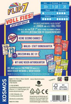 Preview: Kosmos Familienspiel Kartenspiel Flip 7 Voll Fies! 687595