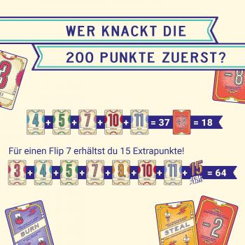 Kosmos Familienspiel Kartenspiel Flip 7 Voll Fies! 687595