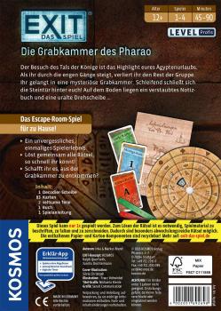 Preview: Kosmos Familienspiel Escape EXIT® Die Grabkammer des Pharao Level Profi 692698