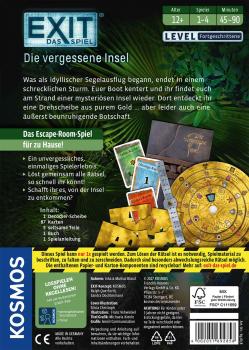 Preview: Kosmos Familienspiel Escape EXIT® Die vergessene Insel Level Fortgeschritten 692858