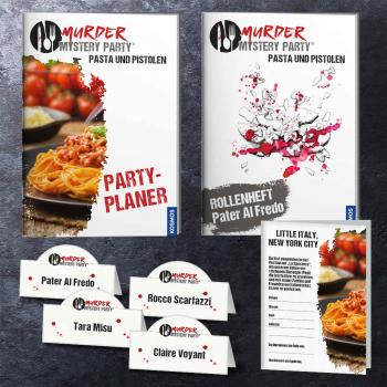 Preview: Kosmos Familienspiel Krimispiel Murder Mystery Party Pasta und Pistolen 695095