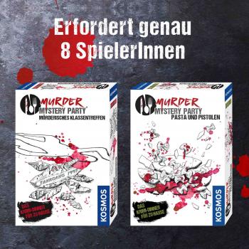 Preview: Kosmos Familienspiel Krimispiel Murder Mystery Party Pasta und Pistolen 695095