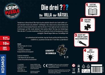 Preview: 300 Teile Kosmos Familienspiel Krimispiel Krimipuzzle Die drei ??? Die Villa der Rätsel 697976