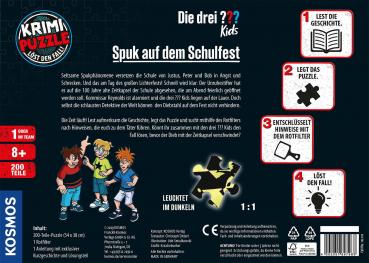 Preview: 200 Teile Kosmos Familienspiel Krimispiel Krimipuzzle Die drei ??? Kids Spuk Schulfest 697983