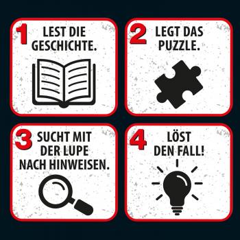 150 Teile Kosmos Familienspiel Krimispiel Krimipuzzle Die drei ??? Kids Chaos im Zoo 697990