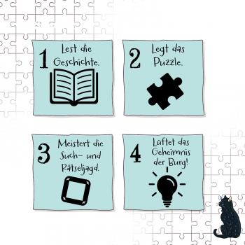 Preview: 200 Teile Kosmos Die Schule der magischen Tiere Storypuzzle Endlich ausgegeistert! 698737