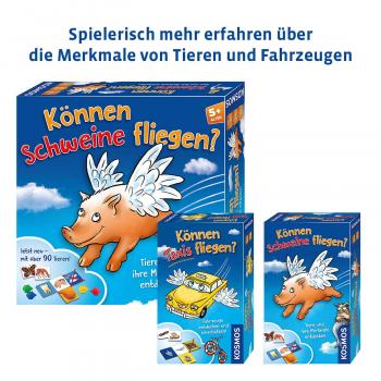 Preview: Kosmos Mitbringspiel Wissensspiel Können Schweine fliegen? Mitbringspiel 699130