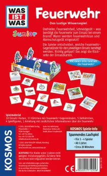 Preview: Kosmos Mitbringspiel Wissensspiel WAS IST WAS Junior Feuerwehr 712556
