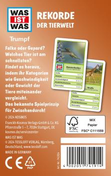 Preview: Kosmos Kinderspiel Kartenspiel WAS IST WAS Trumpf Rekorde der Tierwelt 741914