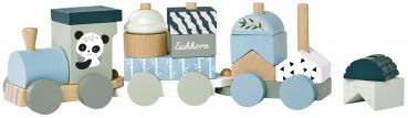 Eichhorn Kleinkindwelt Holzzug, 2 Wagons, 13 Bausteinen 16 Teile 100003804