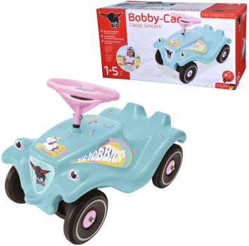BIG Outdoor Spielzeug Fahrzeug Bobby Car Classic Einhorn rosa, türkis 800056138