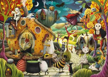 Preview: 1000 Teile Ravensburger Puzzle Happy Halloween 12000402