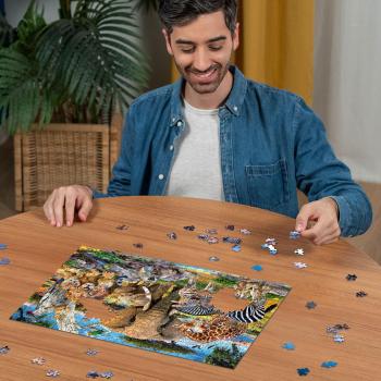 Preview: 500 Teile Ravensburger Puzzle Large Pieces Große Teile Wilde Tierbabys 12001026