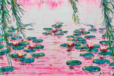 4000 Teile Ravensburger Puzzle Pink Water Lilies 12001420