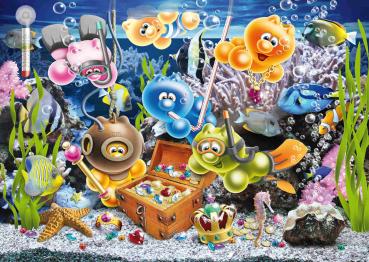 1000 Teile Ravensburger Puzzle Gelini im Unterwasserspaß 12001427