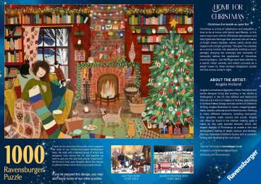 Preview: 1000 Teile Ravensburger Puzzle Besinnliche Weihnachten zu Hause 12001465