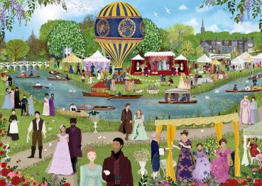 1000 Teile Ravensburger Puzzle Bridgerton Sehen und gesehen werden 12001497