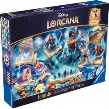 Preview: 1000 Teile Ravensburger Puzzle Disney Lorcana TCG Glimmers of the Realm Sapphire 12001625