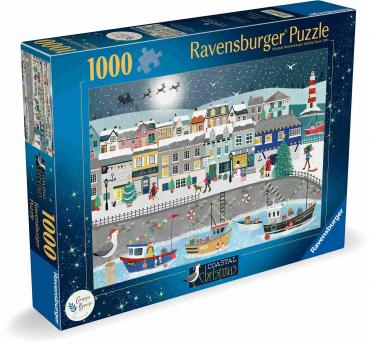 Preview: 1000 Teile Ravensburger Puzzle Weihnachten am Hafen 12001628