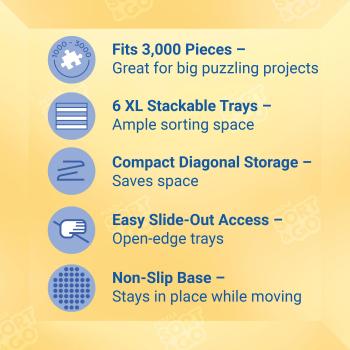 Ravensburger Sort & Go Ultimate 6 stapelbare Sortierkästen 12001676