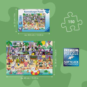 Preview: 150 Teile Ravensburger Kinder Puzzle XXL Spaß an der Strandpromenade 12001704