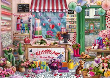 Preview: 1000 Teile Ravensburger Puzzle Der kleine Blumenladen 12001727