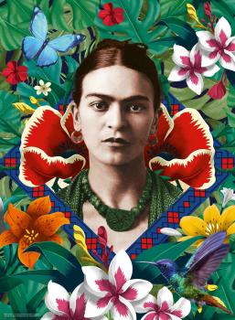 Preview: 500 Teile Ravensburger Puzzle Frida Kahlo, blühende Fantasie 12001736