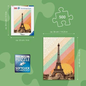 Preview: 500 Teile Ravensburger Puzzle Pariser Regenbogen 12001741