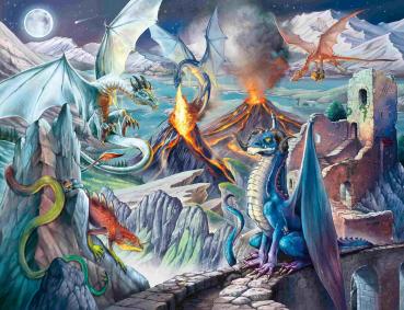 Preview: 2000 Teile Ravensburger Puzzle Die Drachenwächter 12001750