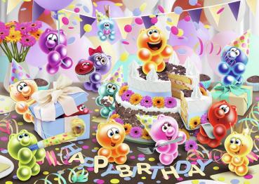 Preview: 1000 Teile Ravensburger Puzzle Gelini Geburtstagsparty 12001770