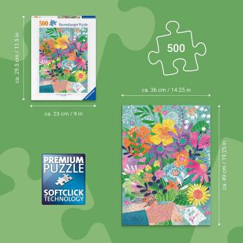 Preview: 500 Teile Ravensburger Puzzle Blumen für dich 12001795