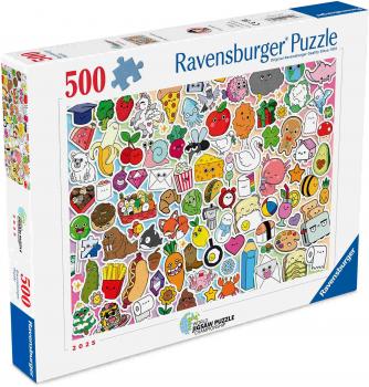 Preview: 500 Teile Ravensburger Puzzle Niedliches Kawaii Chaos 12001796