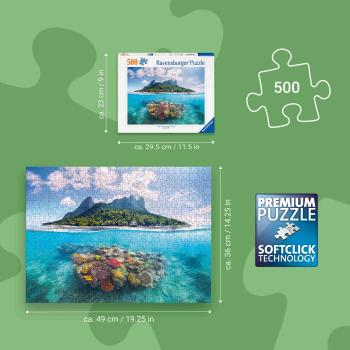 Preview: 500 Teile Ravensburger Puzzle Insel und Korallenwelt 12001798