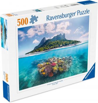Preview: 500 Teile Ravensburger Puzzle Insel und Korallenwelt 12001798