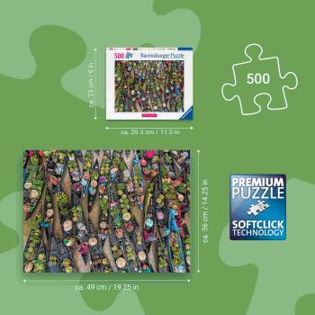 Preview: 500 Teile Ravensburger Puzzle Schwimmender Markt, Indonesien 12001813