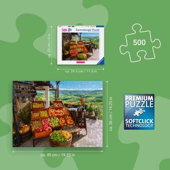 Preview: 500 Teile Ravensburger Puzzle Obst- und Gemüsemarkt, Kroatien 12001814