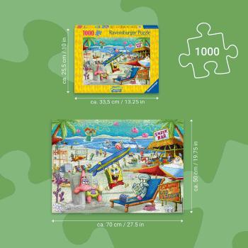 Preview: 1000 Teile Ravensburger Puzzle SpongeBob Schwammkopf Beach Fun at the Goo Lagoon 12001822