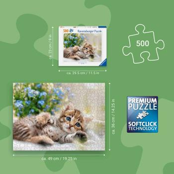 Preview: 500 Teile Ravensburger Puzzle Süßes Kätzchen 12001904