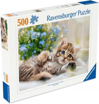 Preview: 500 Teile Ravensburger Puzzle Süßes Kätzchen 12001904