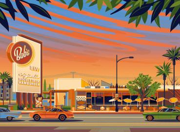 Preview: 500 Teile Ravensburger Puzzle Amerikanisches Diner 12001917