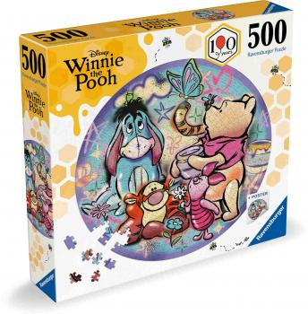 Preview: 500 Teile Ravensburger Puzzle rund Circle of Colors Winnie the Pooh 12001931