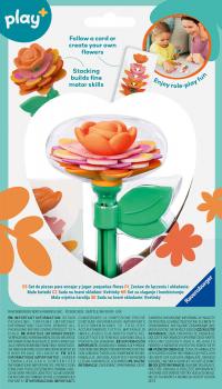 Preview: Ravensburger Kleinkindwelt Motorikspielzeug Play+ Blumen Kleiner Blütenzauber orange 12002637