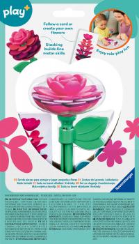 Preview: Ravensburger Kleinkindwelt Motorikspielzeug Play+ Blumen Kleiner Blütenzauber rot 12002639