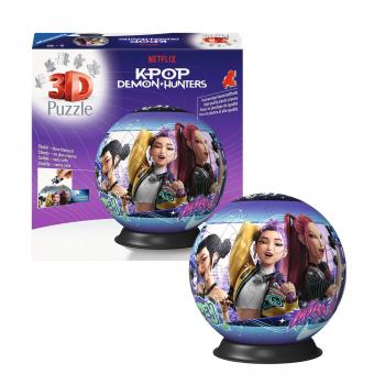 Preview: 72 Teile Ravensburger 3D Puzzle Ball K-Pop Demon Hunters 12002885