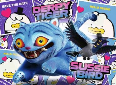 Preview: 100 Teile Ravensburger Kinder Puzzle XXL KPop Demon Hunters Derpy Tiger & Sussie Bird 12003529