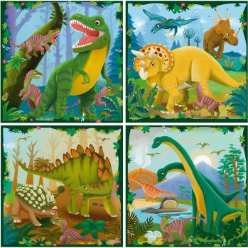 4 Puzzle 25, 36, 42, 56 Teile Ravensburger Puzzle UP! Dinosaurier 12004003
